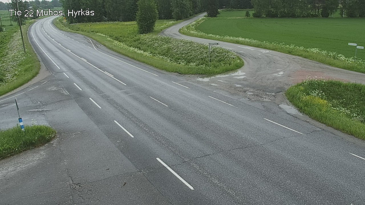 Kelikamerat Kuva Tie 22 Muhos, Hyrkäs, Muhos, Pohjois-Pohjanmaa