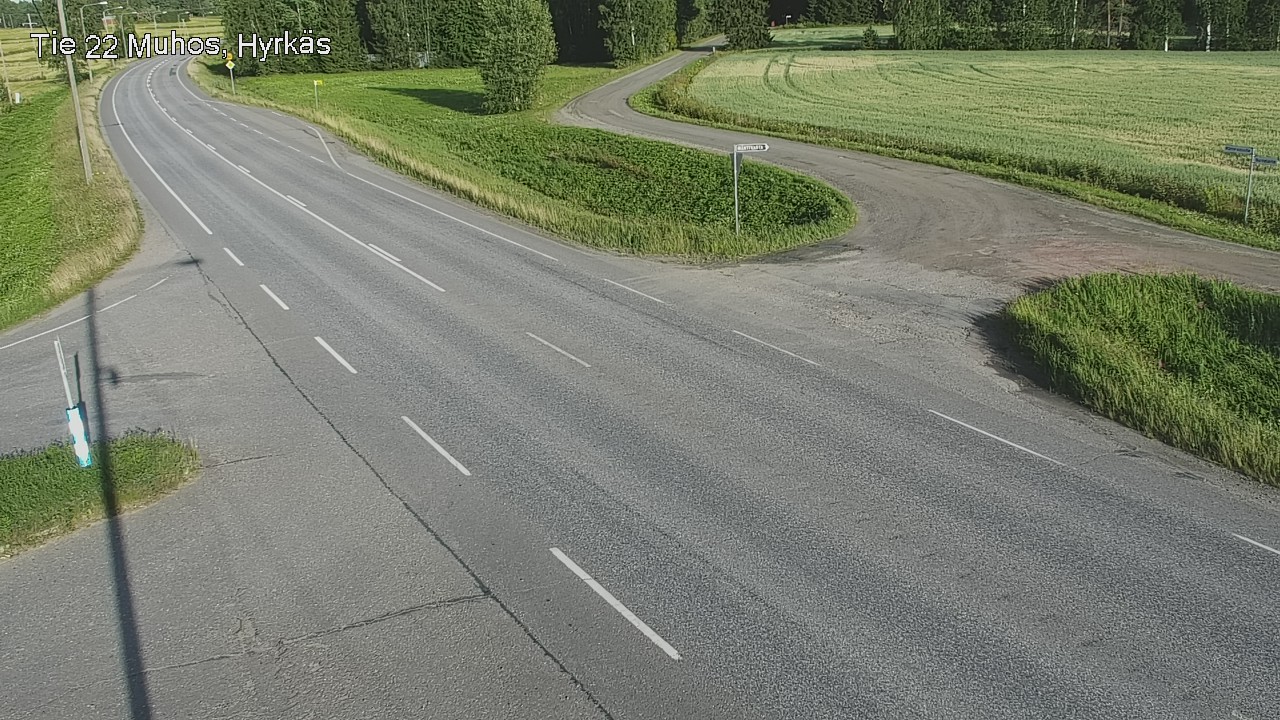Kelikamerat Kuva Tie 22 Muhos, Hyrkäs, Muhos, Pohjois-Pohjanmaa