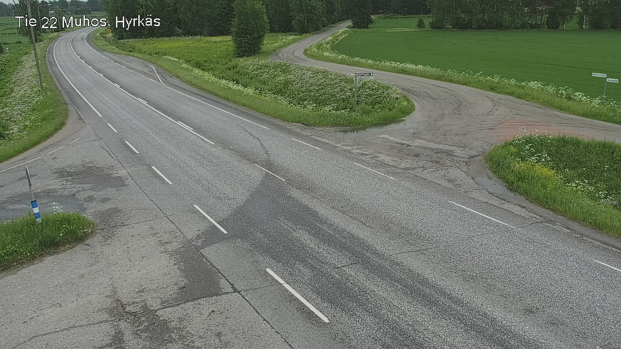 Kelikamerat Kuva Tie 22 Muhos, Hyrkäs, Muhos, Pohjois-Pohjanmaa