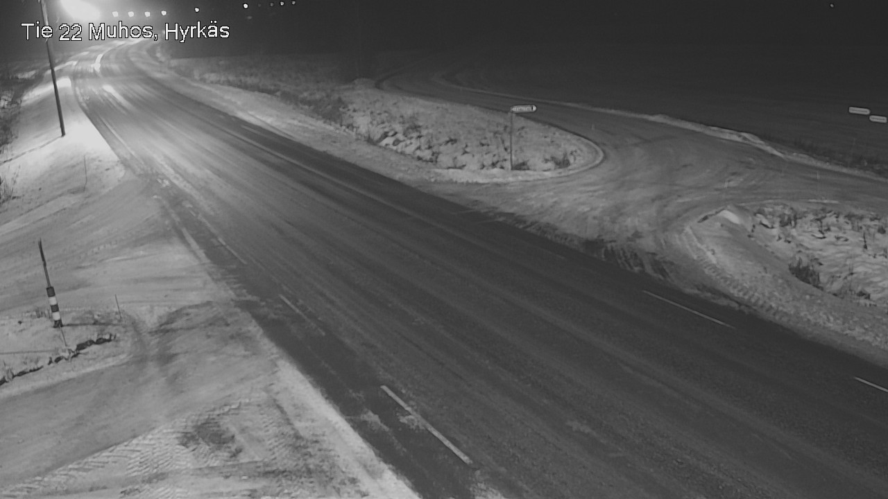 Weather Camera Image Road 22 Muhos, Hyrkäs, Muhos, Pohjois-Pohjanmaa