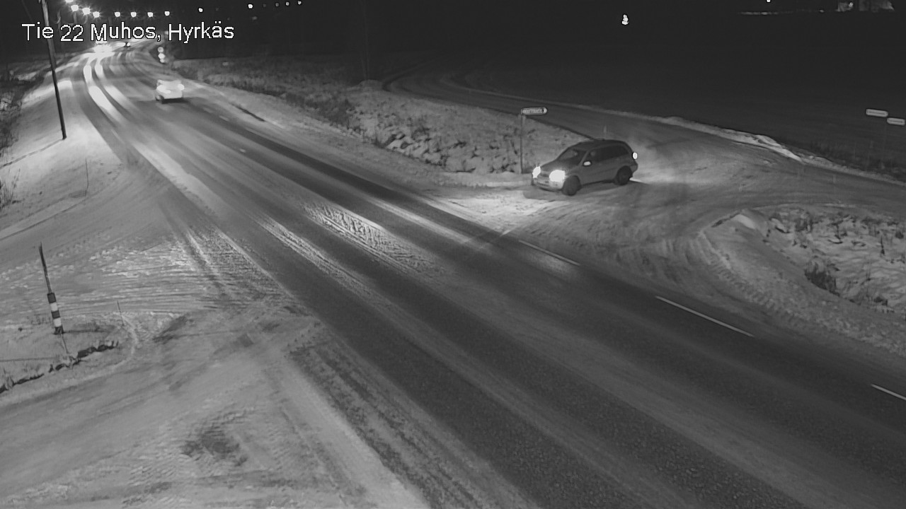 Weather Camera Image Väg 22 Muhos, Hyrkäs, Muhos, Pohjois-Pohjanmaa