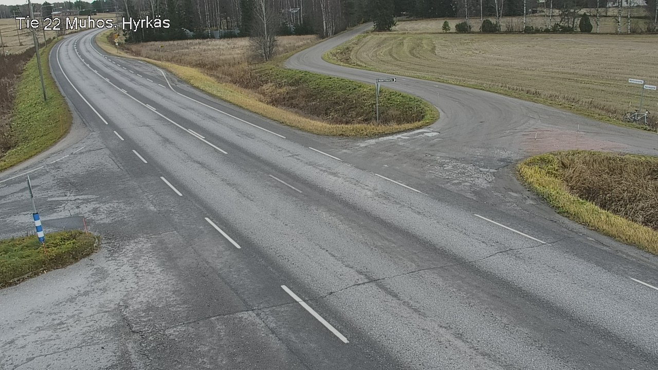 Kelikamerat Kuva Tie 22 Muhos, Hyrkäs, Muhos, Pohjois-Pohjanmaa