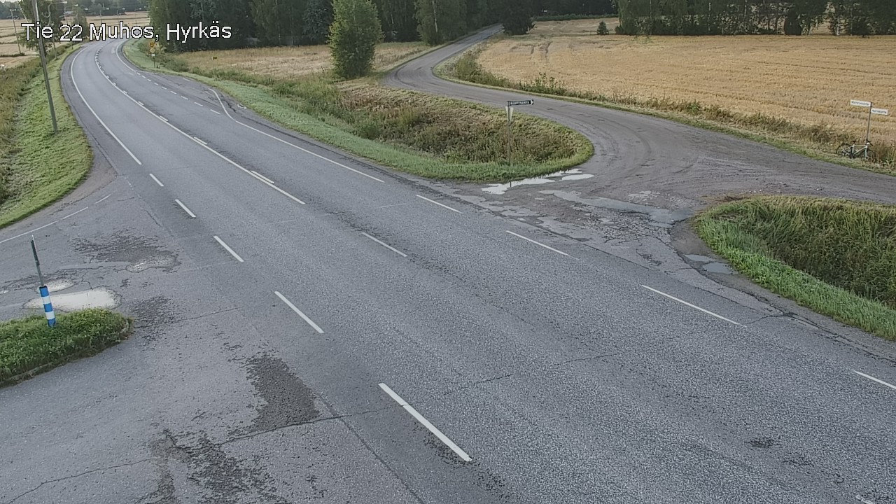 Kelikamerat Kuva Tie 22 Muhos, Hyrkäs, Muhos, Pohjois-Pohjanmaa