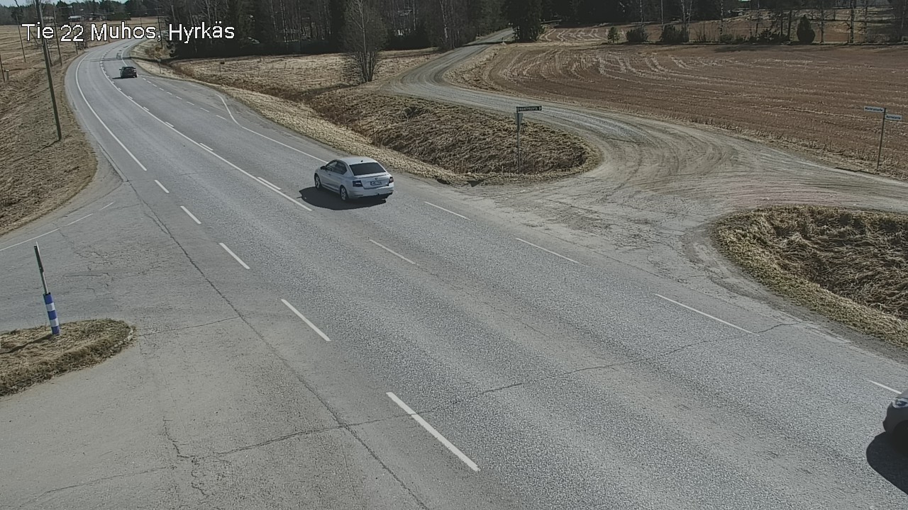 Weather Camera Image Road 22 Muhos, Hyrkäs, Muhos, Pohjois-Pohjanmaa
