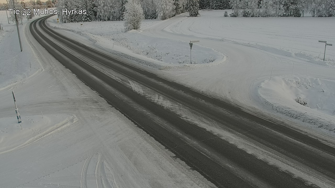 Weather Camera Image Road 22 Muhos, Hyrkäs, Muhos, Pohjois-Pohjanmaa