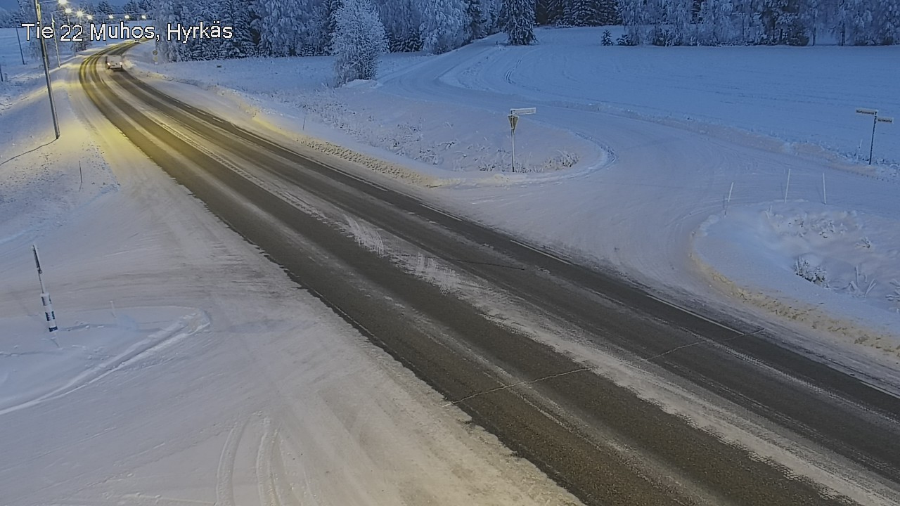 Weather Camera Image Road 22 Muhos, Hyrkäs, Muhos, Pohjois-Pohjanmaa