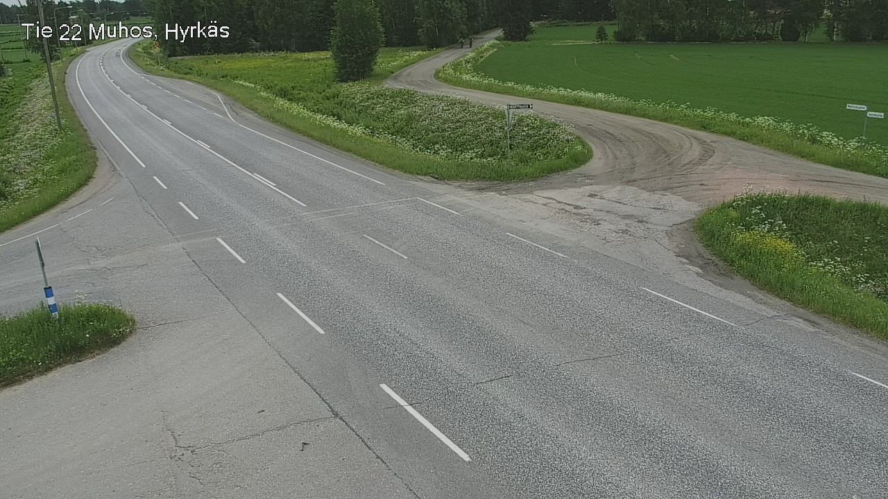 Kelikamerat Kuva Tie 22 Muhos, Hyrkäs, Muhos, Pohjois-Pohjanmaa
