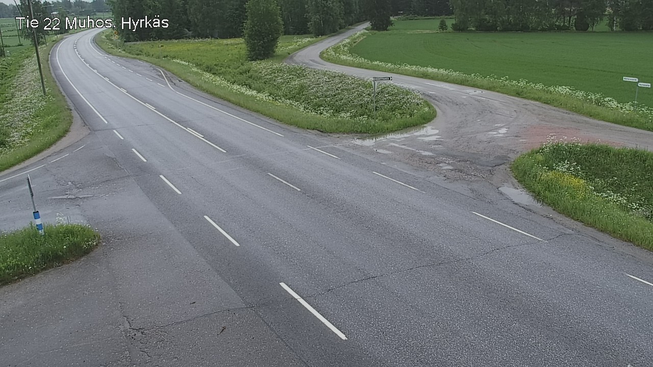 Kelikamerat Kuva Tie 22 Muhos, Hyrkäs, Muhos, Pohjois-Pohjanmaa