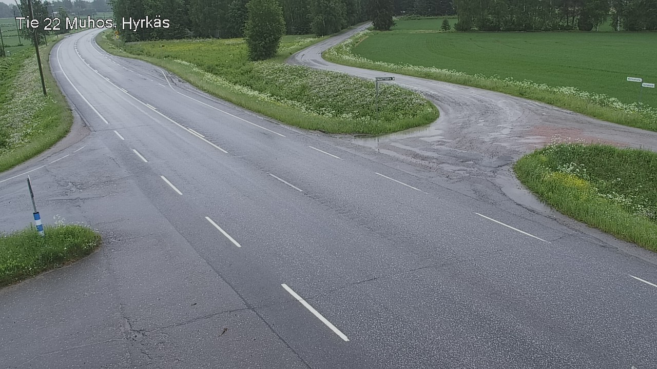 Kelikamerat Kuva Tie 22 Muhos, Hyrkäs, Muhos, Pohjois-Pohjanmaa