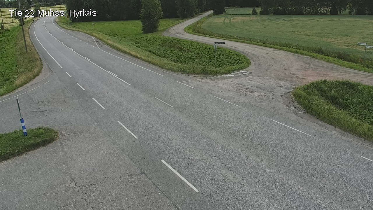 Kelikamerat Kuva Tie 22 Muhos, Hyrkäs, Muhos, Pohjois-Pohjanmaa