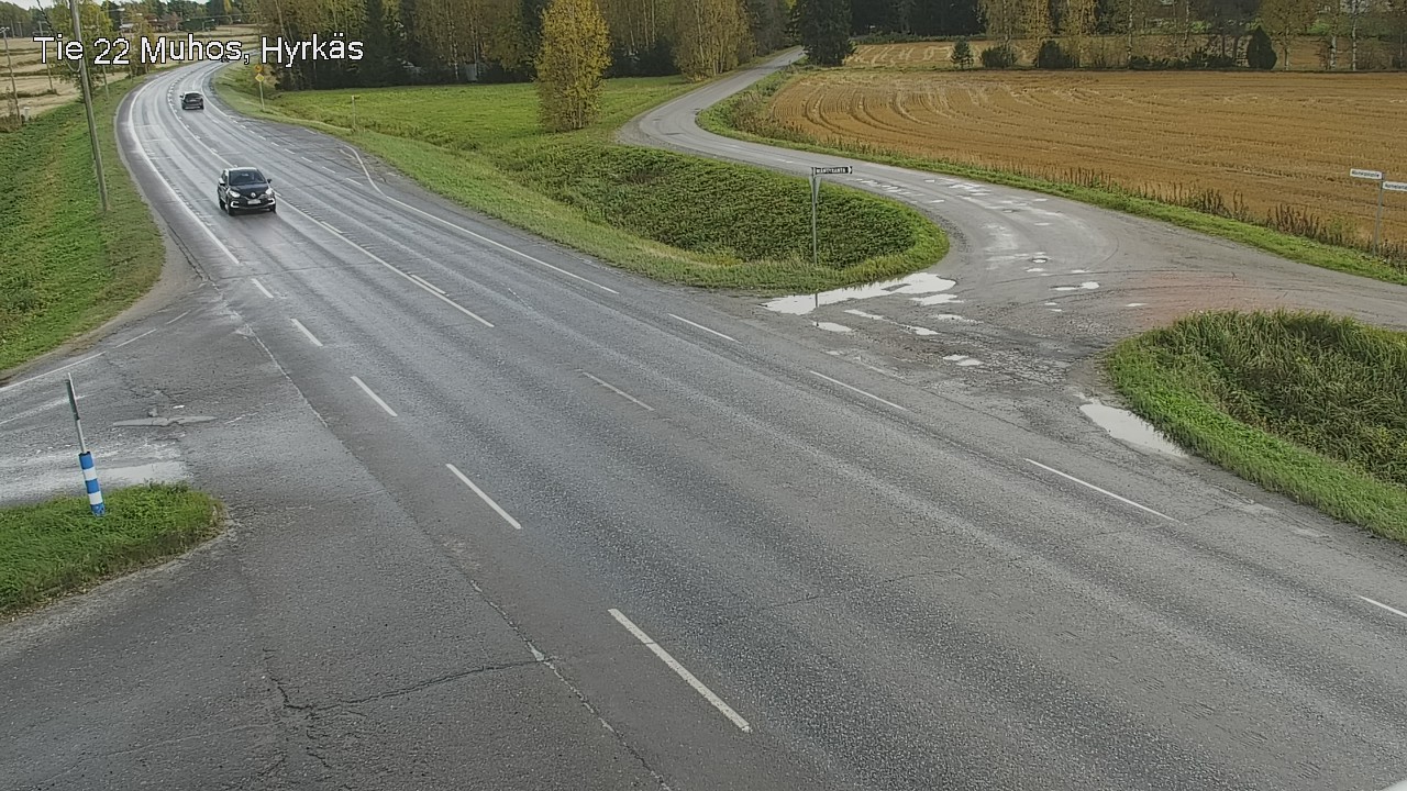 Weather Camera Image Road 22 Muhos, Hyrkäs, Muhos, Pohjois-Pohjanmaa