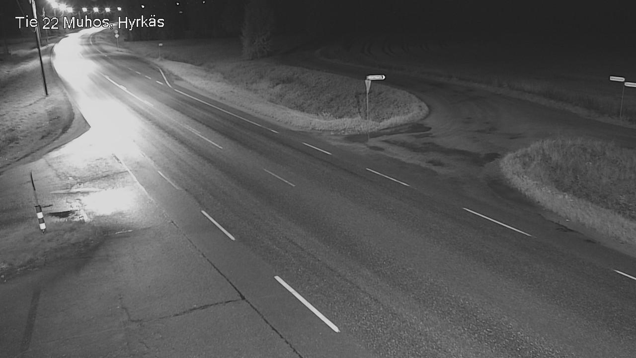 Weather Camera Image Road 22 Muhos, Hyrkäs, Muhos, Pohjois-Pohjanmaa
