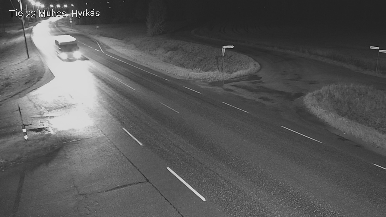 Weather Camera Image Road 22 Muhos, Hyrkäs, Muhos, Pohjois-Pohjanmaa