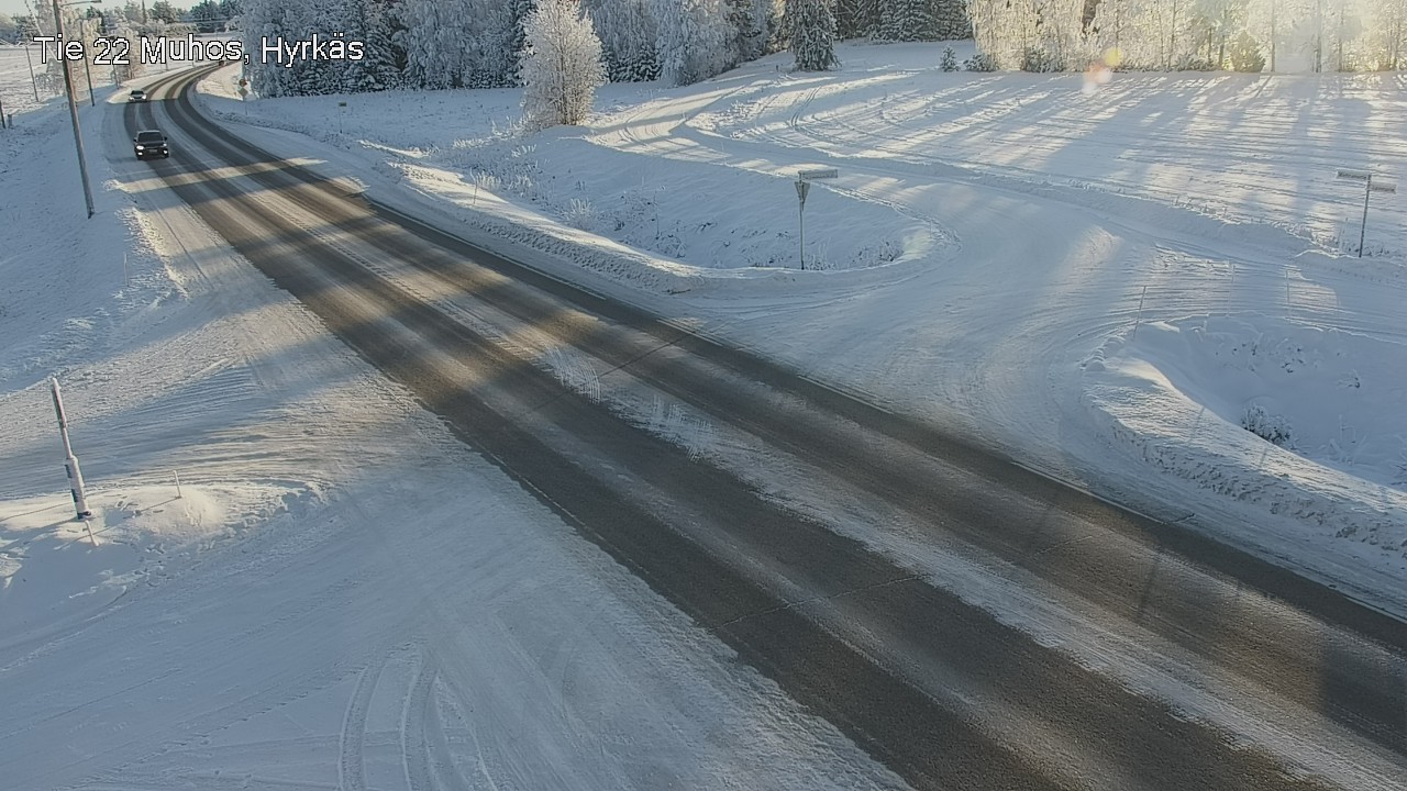 Weather Camera Image Road 22 Muhos, Hyrkäs, Muhos, Pohjois-Pohjanmaa