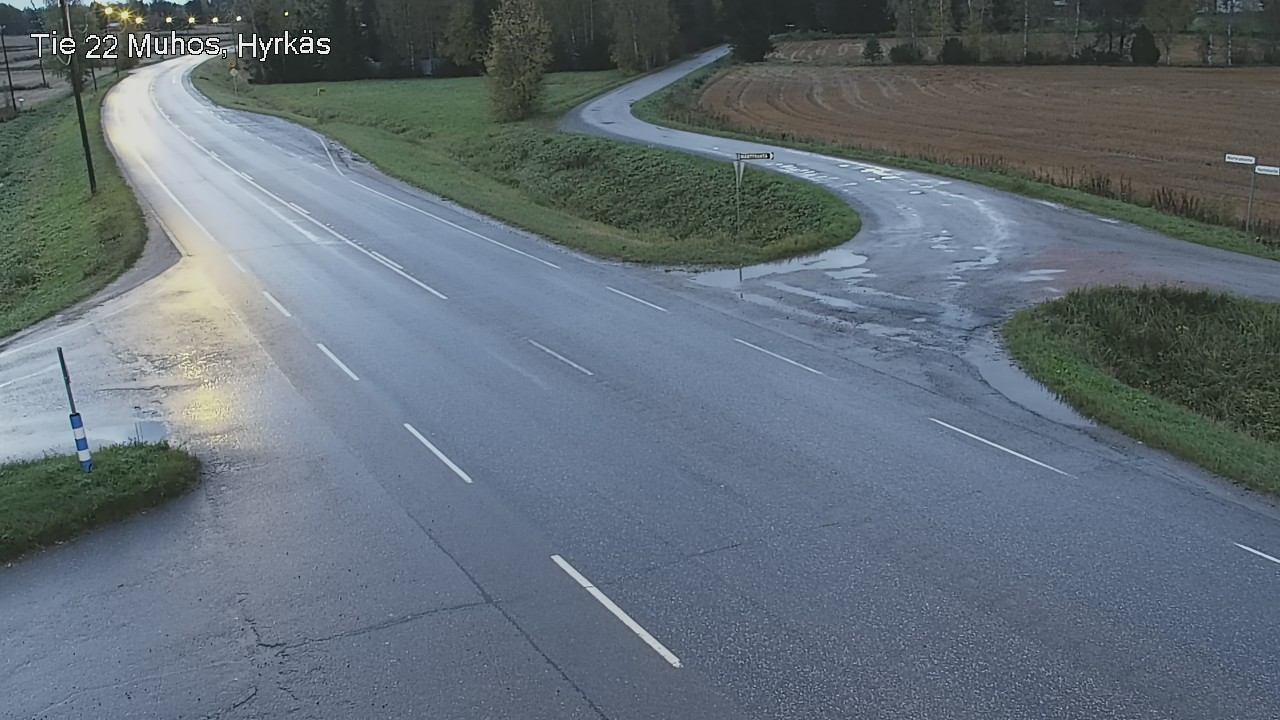 Kelikamerat Kuva Tie 22 Muhos, Hyrkäs, Muhos, Pohjois-Pohjanmaa