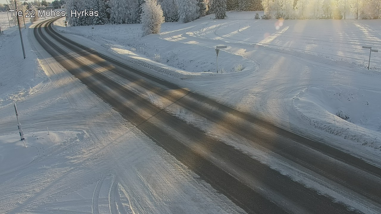 Weather Camera Image Road 22 Muhos, Hyrkäs, Muhos, Pohjois-Pohjanmaa