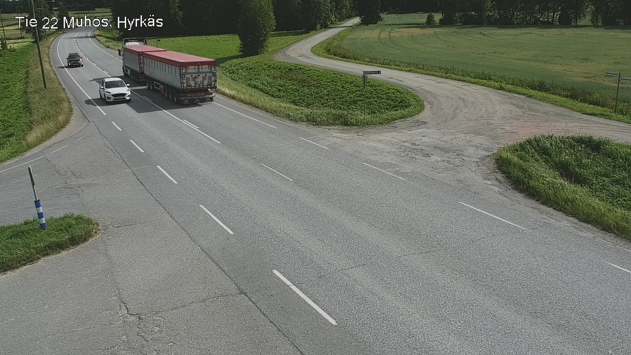 Kelikamerat Kuva Tie 22 Muhos, Hyrkäs, Muhos, Pohjois-Pohjanmaa