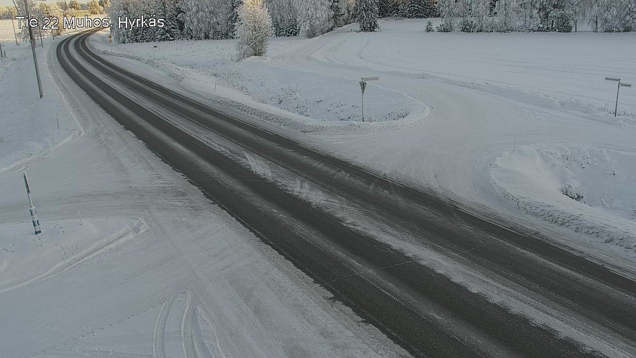 Weather Camera Image Road 22 Muhos, Hyrkäs, Muhos, Pohjois-Pohjanmaa