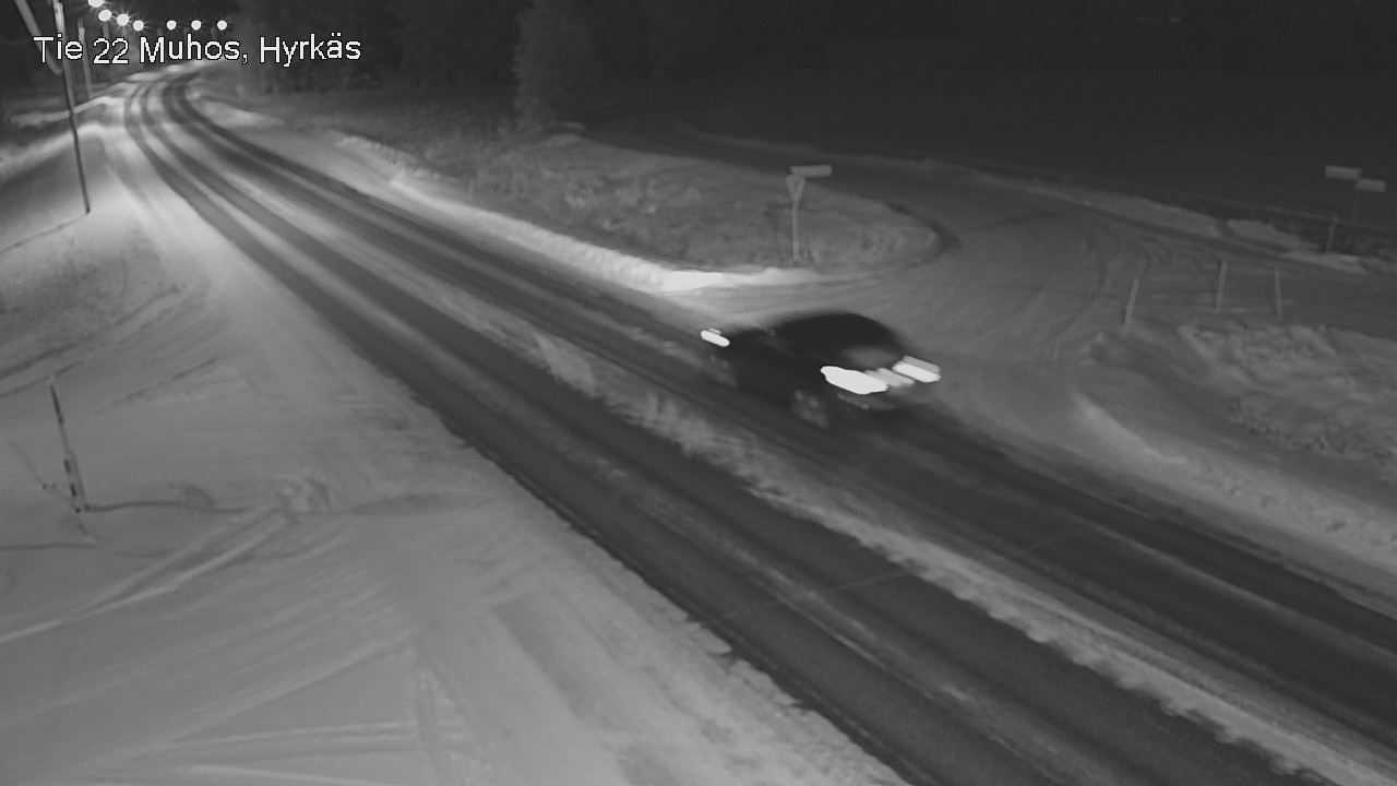 Weather Camera Image Väg 22 Muhos, Hyrkäs, Muhos, Pohjois-Pohjanmaa