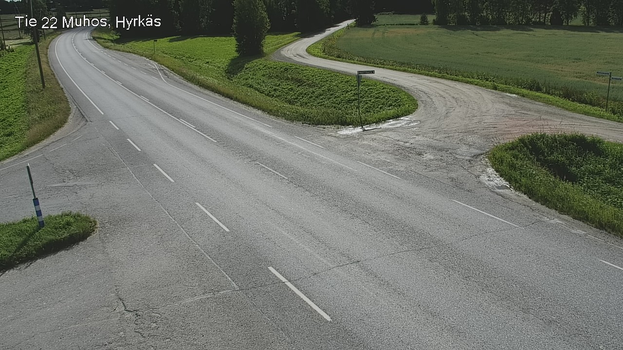 Kelikamerat Kuva Tie 22 Muhos, Hyrkäs, Muhos, Pohjois-Pohjanmaa