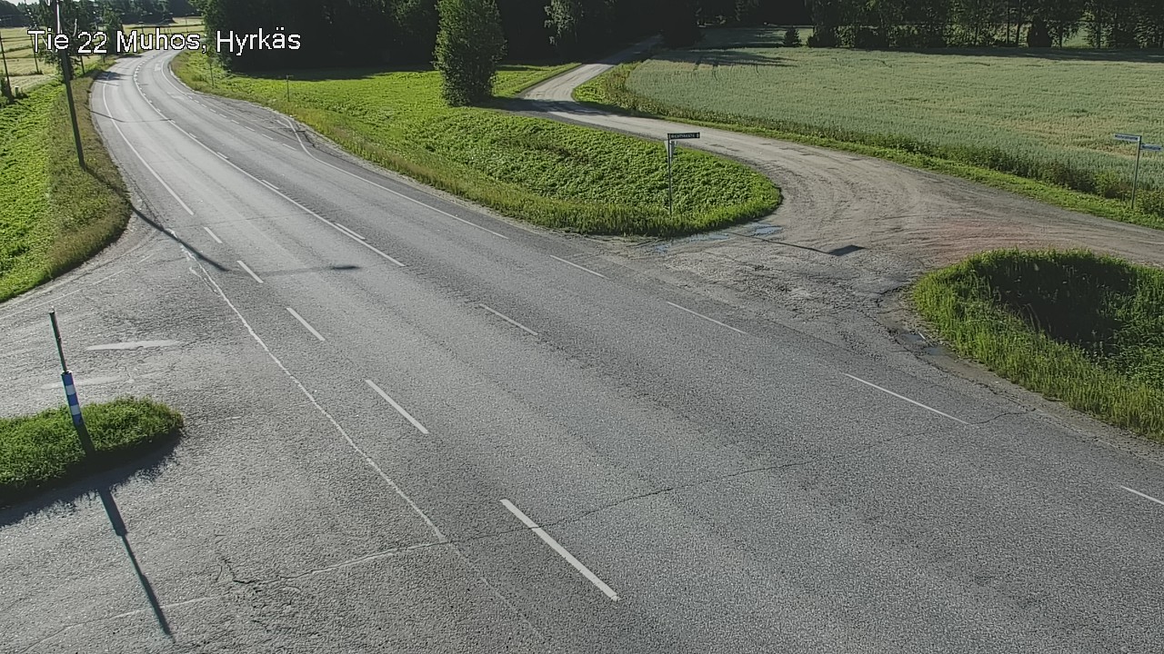 Kelikamerat Kuva Tie 22 Muhos, Hyrkäs, Muhos, Pohjois-Pohjanmaa