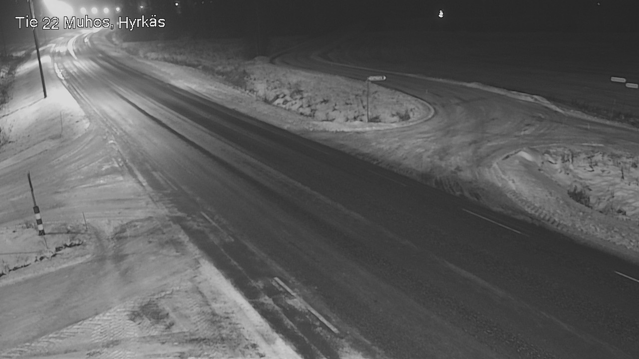 Weather Camera Image Road 22 Muhos, Hyrkäs, Muhos, Pohjois-Pohjanmaa