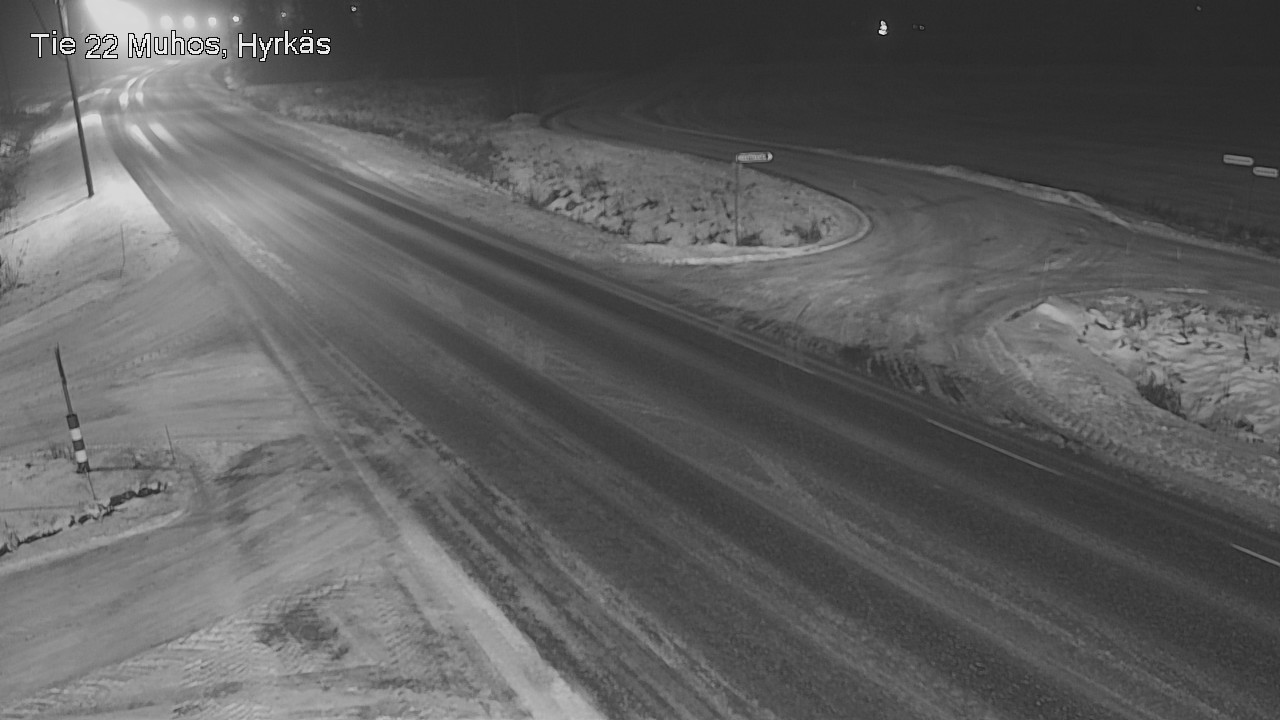 Weather Camera Image Road 22 Muhos, Hyrkäs, Muhos, Pohjois-Pohjanmaa