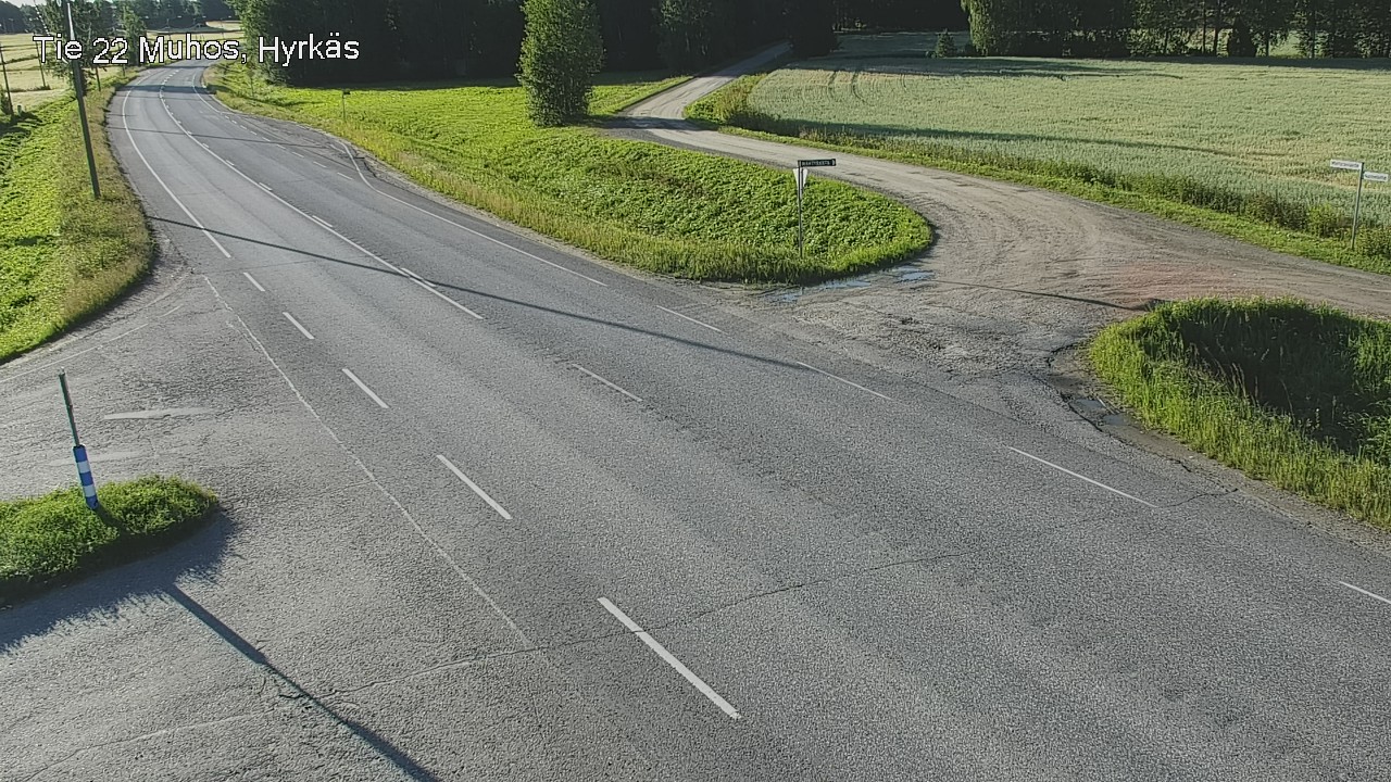 Kelikamerat Kuva Tie 22 Muhos, Hyrkäs, Muhos, Pohjois-Pohjanmaa