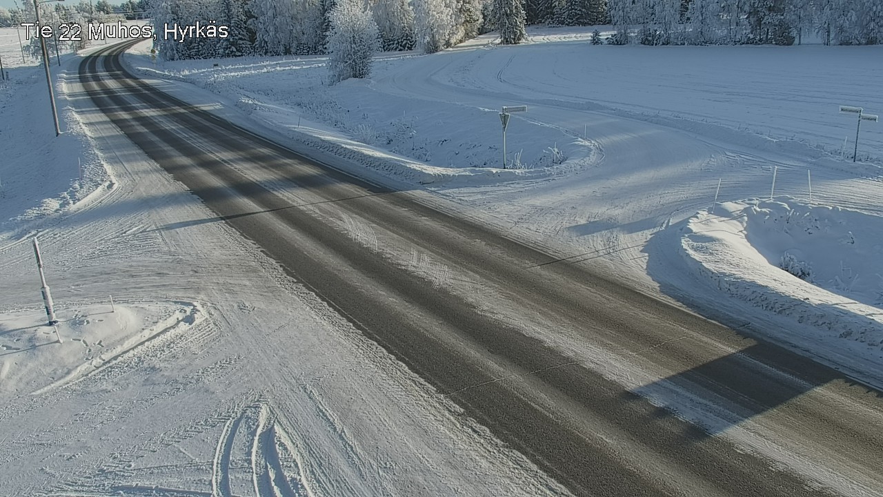 Weather Camera Image Road 22 Muhos, Hyrkäs, Muhos, Pohjois-Pohjanmaa