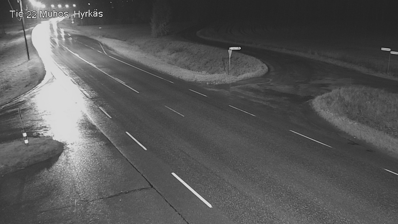 Weather Camera Image Road 22 Muhos, Hyrkäs, Muhos, Pohjois-Pohjanmaa