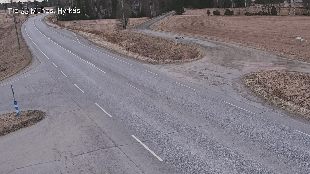 Kelikamerat Kuva Tie 22 Muhos, Hyrkäs, Muhos, Pohjois-Pohjanmaa