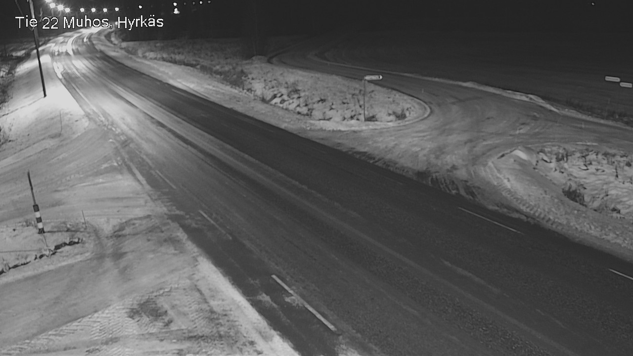 Weather Camera Image Road 22 Muhos, Hyrkäs, Muhos, Pohjois-Pohjanmaa