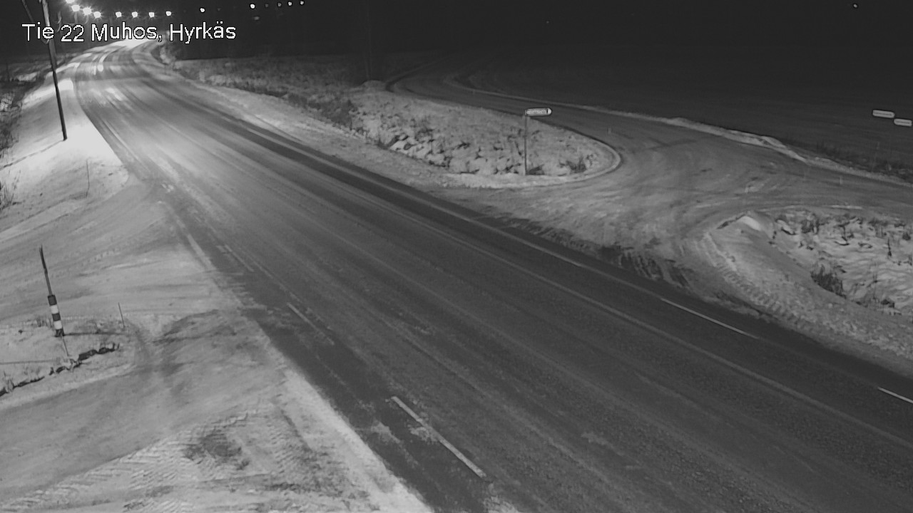 Weather Camera Image Road 22 Muhos, Hyrkäs, Muhos, Pohjois-Pohjanmaa