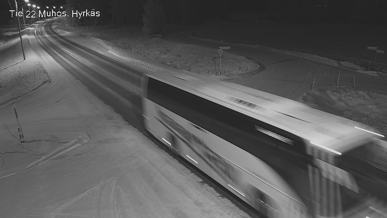 Weather Camera Image Road 22 Muhos, Hyrkäs, Muhos, Pohjois-Pohjanmaa