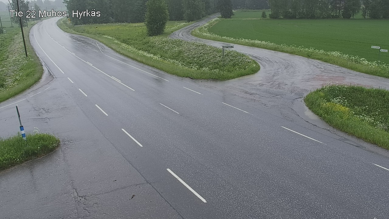 Kelikamerat Kuva Tie 22 Muhos, Hyrkäs, Muhos, Pohjois-Pohjanmaa