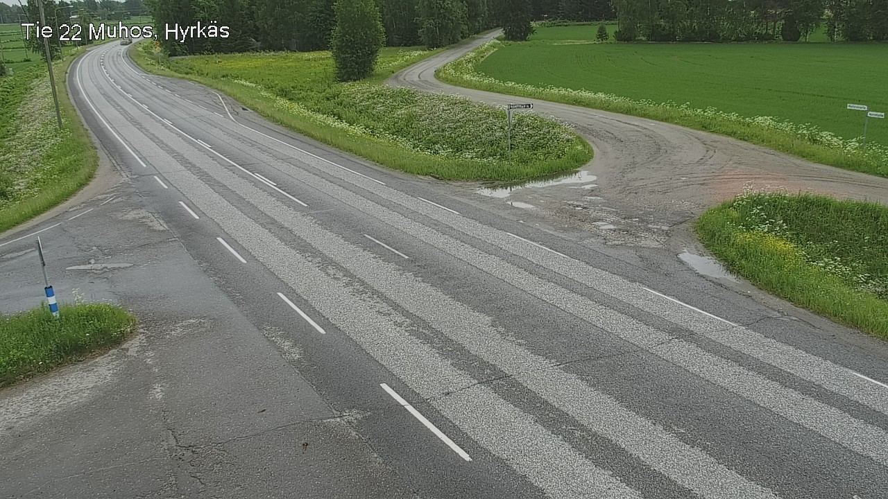 Kelikamerat Kuva Tie 22 Muhos, Hyrkäs, Muhos, Pohjois-Pohjanmaa