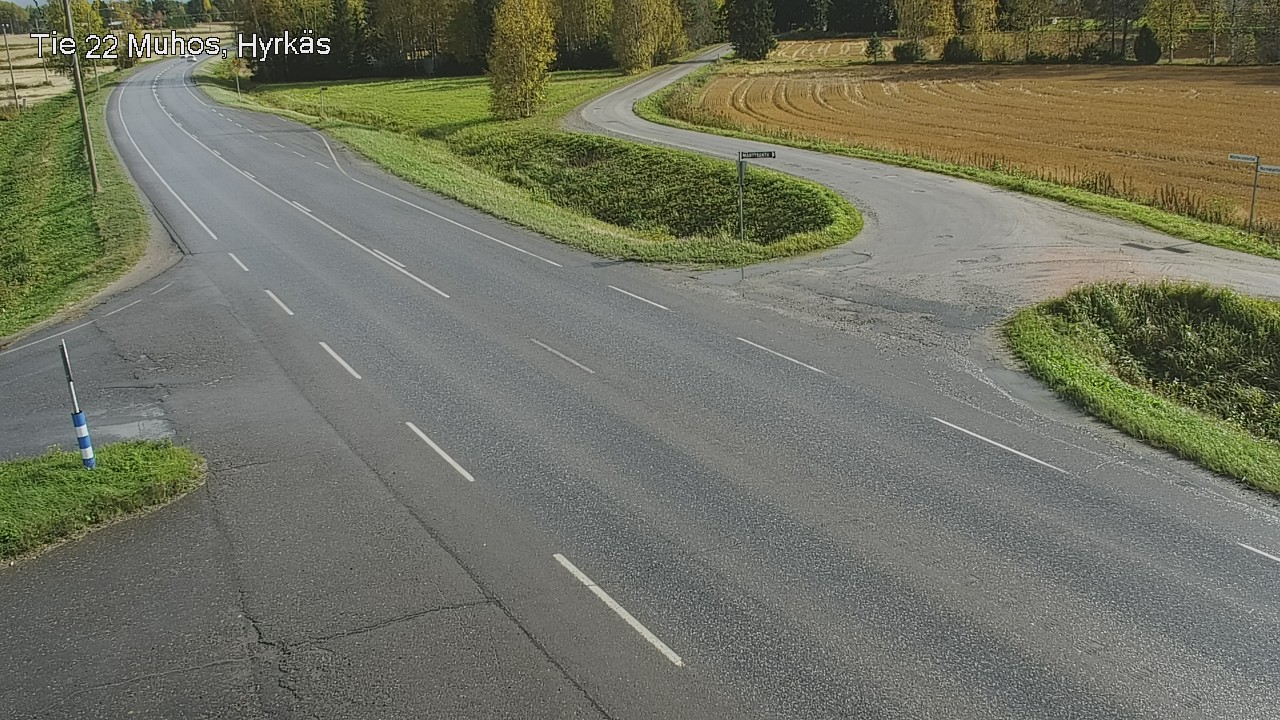 Weather Camera Image Road 22 Muhos, Hyrkäs, Muhos, Pohjois-Pohjanmaa