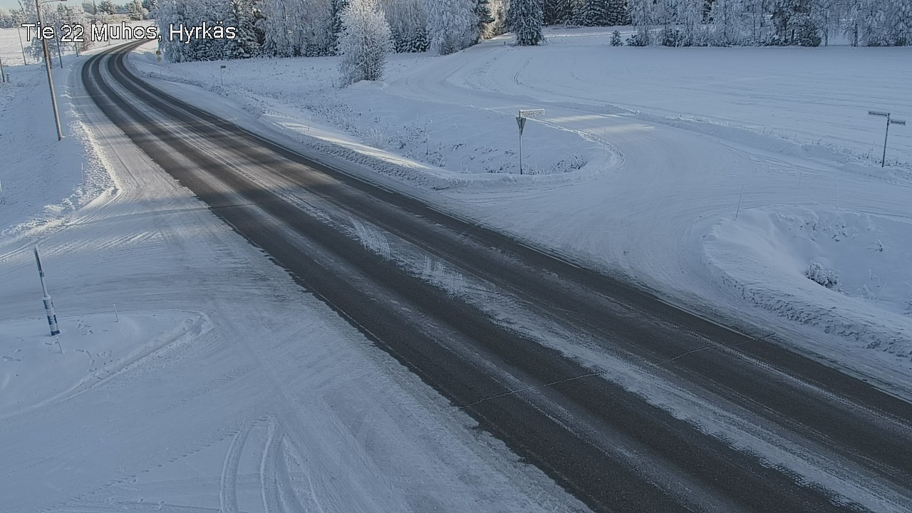 Weather Camera Image Road 22 Muhos, Hyrkäs, Muhos, Pohjois-Pohjanmaa