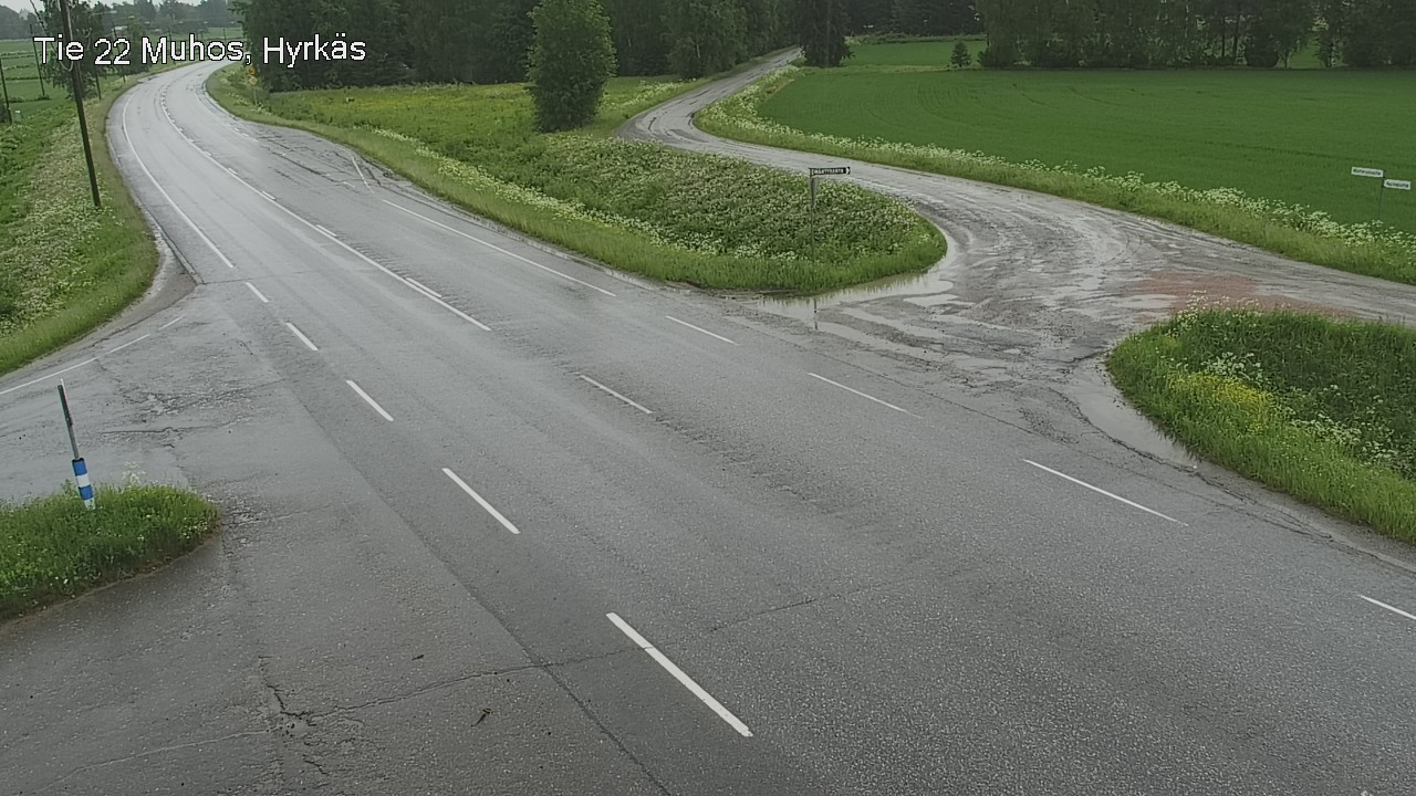 Kelikamerat Kuva Tie 22 Muhos, Hyrkäs, Muhos, Pohjois-Pohjanmaa