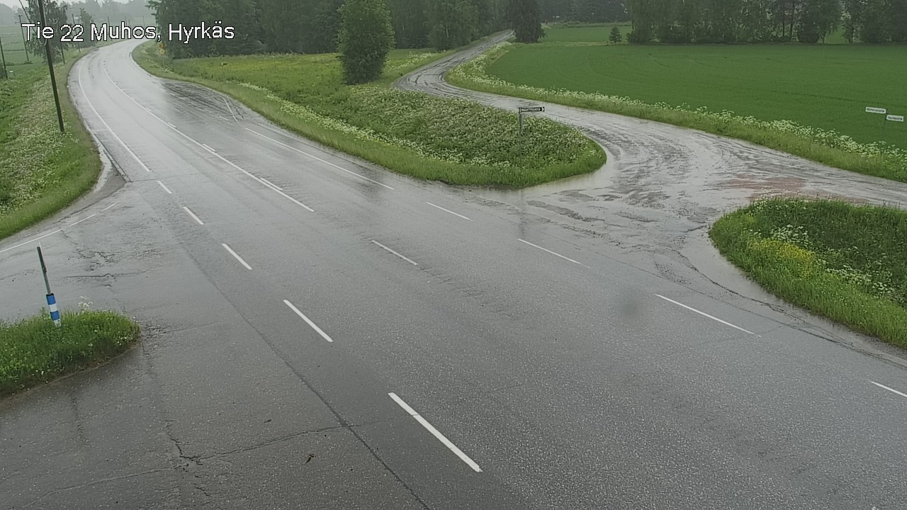 Kelikamerat Kuva Tie 22 Muhos, Hyrkäs, Muhos, Pohjois-Pohjanmaa