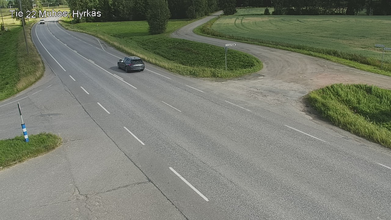 Kelikamerat Kuva Tie 22 Muhos, Hyrkäs, Muhos, Pohjois-Pohjanmaa