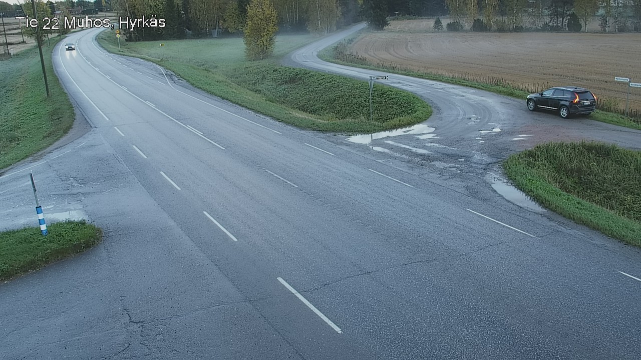 Weather Camera Image Road 22 Muhos, Hyrkäs, Muhos, Pohjois-Pohjanmaa