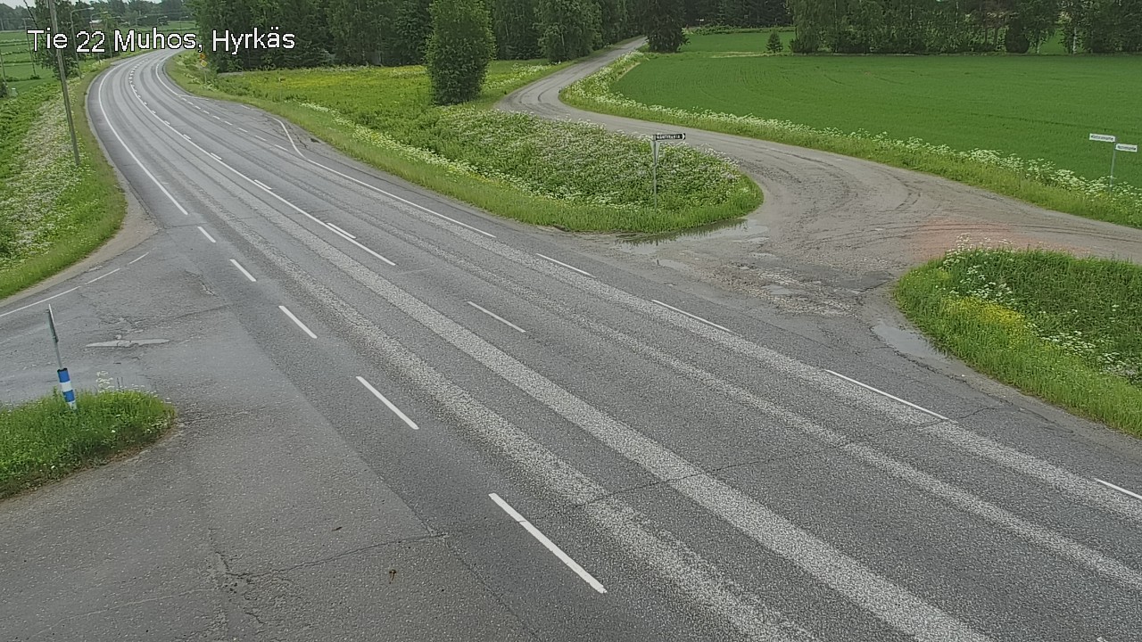 Kelikamerat Kuva Tie 22 Muhos, Hyrkäs, Muhos, Pohjois-Pohjanmaa
