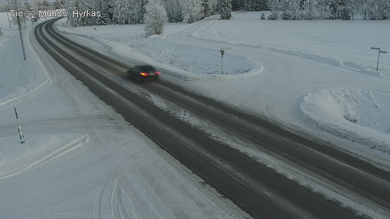 Weather Camera Image Road 22 Muhos, Hyrkäs, Muhos, Pohjois-Pohjanmaa