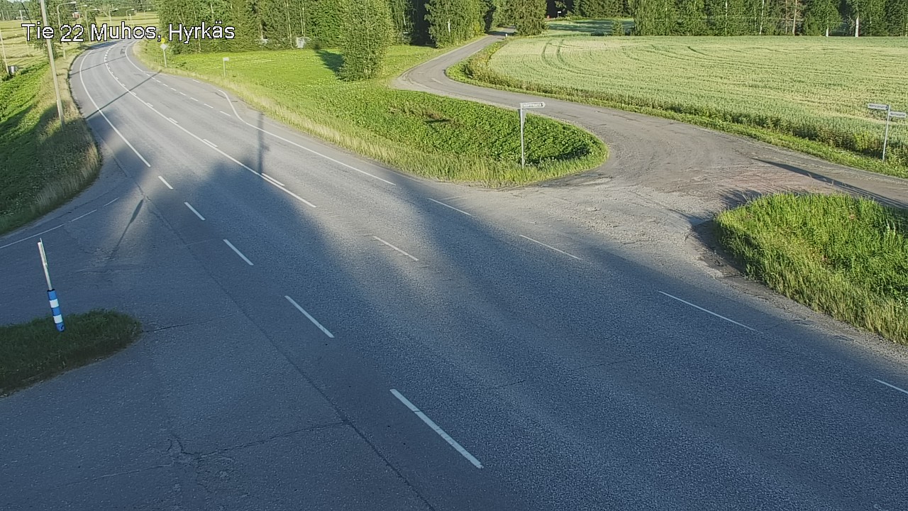 Kelikamerat Kuva Tie 22 Muhos, Hyrkäs, Muhos, Pohjois-Pohjanmaa