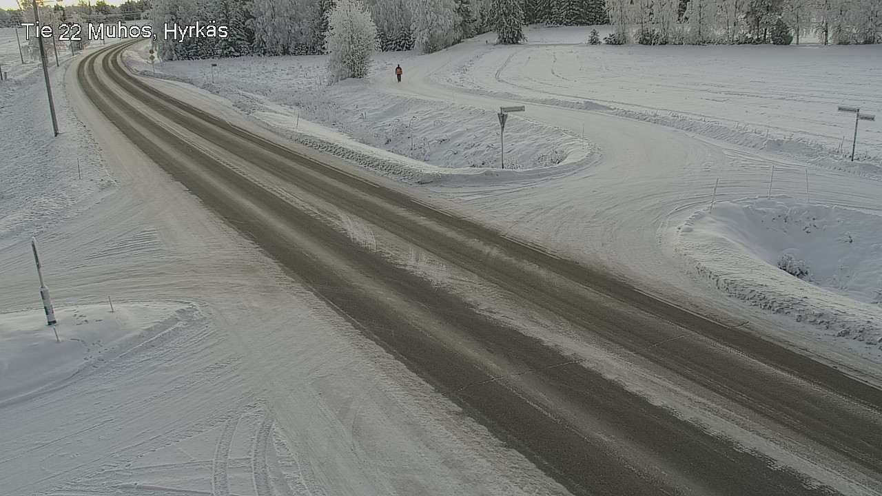 Weather Camera Image Road 22 Muhos, Hyrkäs, Muhos, Pohjois-Pohjanmaa