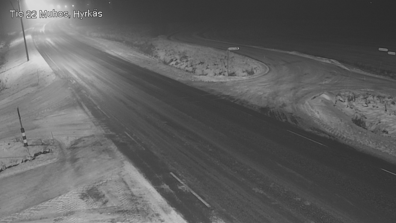 Weather Camera Image Road 22 Muhos, Hyrkäs, Muhos, Pohjois-Pohjanmaa