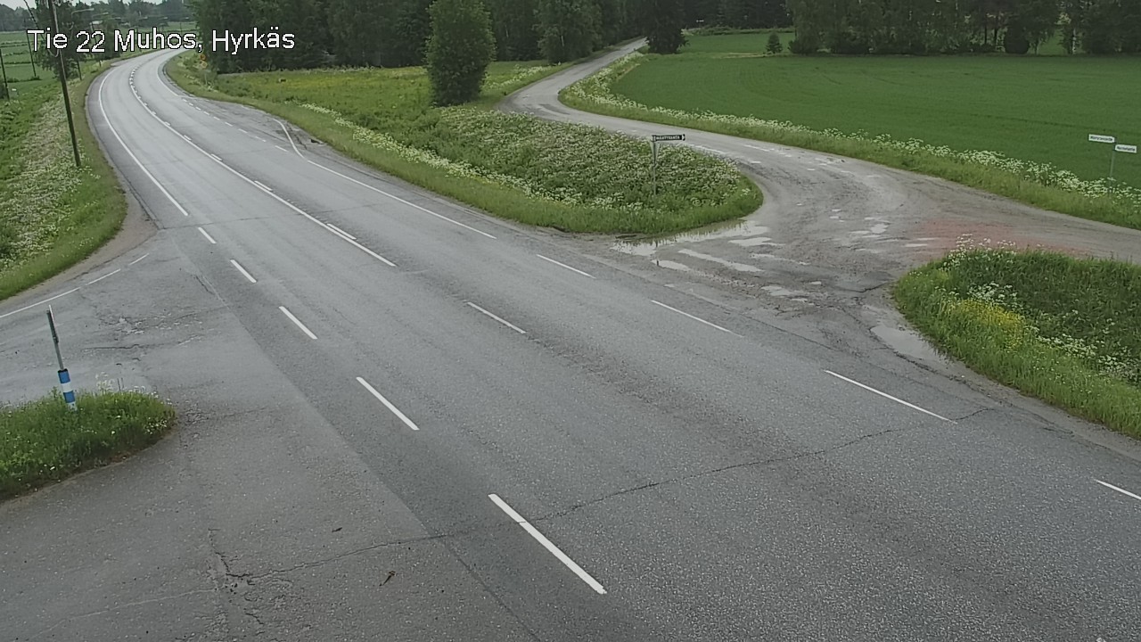 Kelikamerat Kuva Tie 22 Muhos, Hyrkäs, Muhos, Pohjois-Pohjanmaa