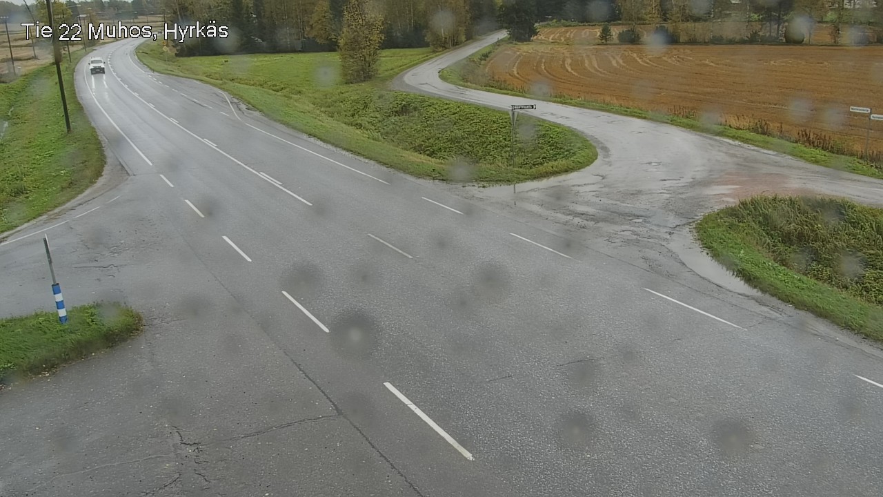 Weather Camera Image Väg 22 Muhos, Hyrkäs, Muhos, Pohjois-Pohjanmaa