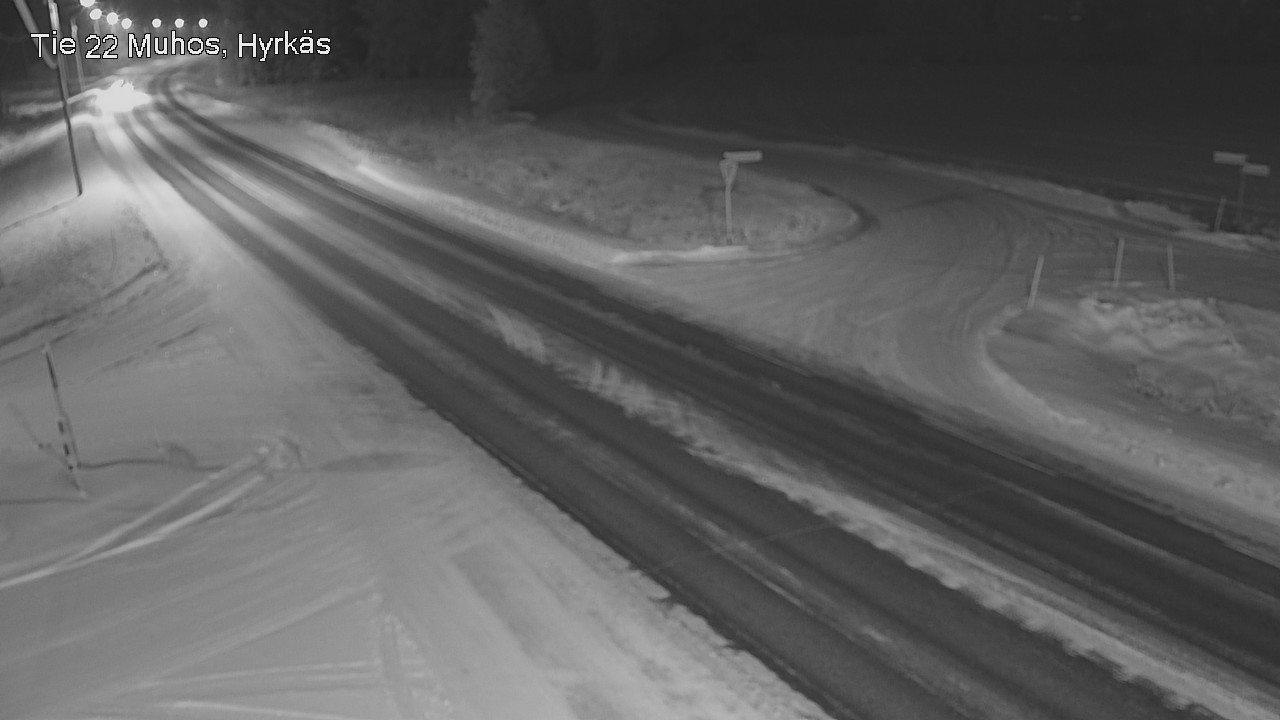 Weather Camera Image Väg 22 Muhos, Hyrkäs, Muhos, Pohjois-Pohjanmaa